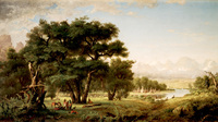 Indian Encampment along the Snake River