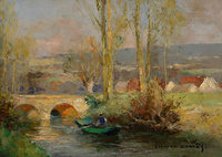 Pêcheur à Biercy-sur-Morin (Seine-et-Marne)