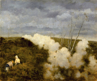 The train passes