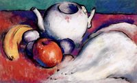 Still Life with Teapot and Fruit