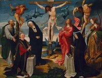 The Crucifixion with Donors and Saints Peter and Margaret