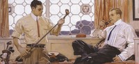 Gentlemen with Golf Clubs