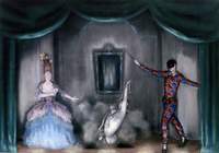 Columbine, Pierrot and Harlequin