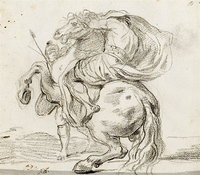 Horseman and Soldier, after Mola