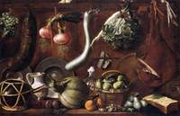 Still Life with Crockery, Fruit, Vegetables, Sausage and Ham