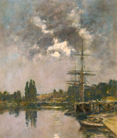 The Effect of Moonlight at Saint-Valéry-Sur-Somme