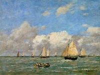 The Departure of the Boats at Trouville