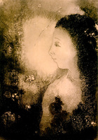 Profile of a Woman with Flowers