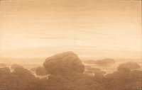 Moonrise on an Empty Shore