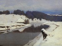 Winter Landscape with River