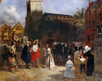 Charles I Receiving a Rose from a Young Girl