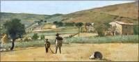 Landscape with peasants