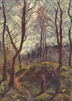 Wooded Landscape with woman