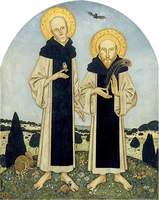 Charles Ricketts and Charles Shannon as Medieval Saints