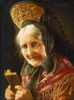 Old Lady with Prayer Book