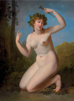 A Bacchante in a Wooded Grove