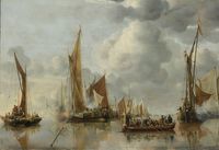 The Home Fleet Saluting the State Barge