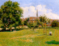 The Home of the Deaf and the Steeple at Eragny