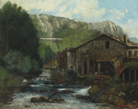 A Mill in a Rocky Landscape