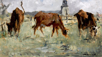 Cows at a Pasture