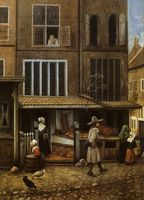 Steet Scene with Bakery