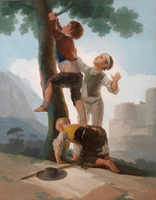 Boys Climbing a Tree