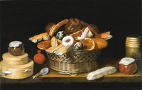Still Life with Basket and Boxes