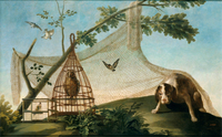 Hunting with Caged Birds