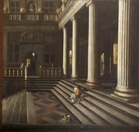A Perspective View of the Courtyard of a House