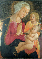 Madonna and Child with Two Angels