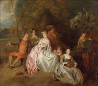 Gallant Scene in a Park