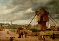 Landscape with a Windmill, St Malo, France