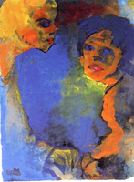 Two Women against a Blue Sky