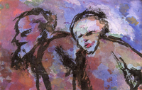 Old Couple in Dark Light