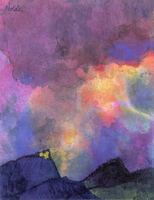 Dark Mountain Landscape