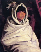 Indian Girl in White Blanket, (Julianita)