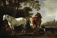 Landscape with Figures and Horses