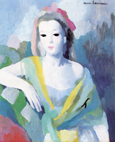 Young Woman with Pink Ribbon
