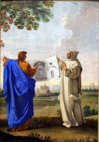 Life of Saint Bruno, Saint Bruno Examining A Drawing Of The Baths Of Diocletian