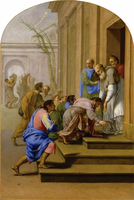 Life of Saint Bruno, Saint Bruno Arriving at St. Hugh’s Residence in Grenoble
