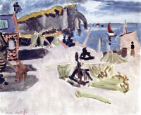 The Falaise d'Aval and Cabana, Etretat