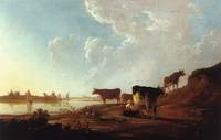River Scene with Milking Women