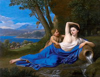 Portrait of a Woman in the Guise of a Source, possibly Adrienne Lecouvreur