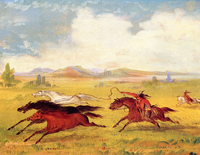 Camanchee Indians Throwing the Lasso