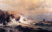 Ship off a Stormy Coast