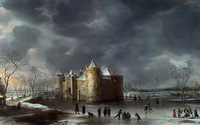 The Castle of Muiden in Winter