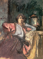 Madame Hessel with Pink Scarf