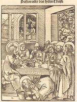Mary Magdalen Washing Feet of Christ