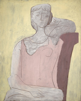 Woman in a Pink Dress