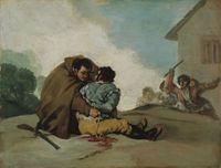 Friar Pedro Binds El Maragato with a Rope